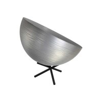 Tisch Metalllampe Casco 30 cm Durchmesser Silber