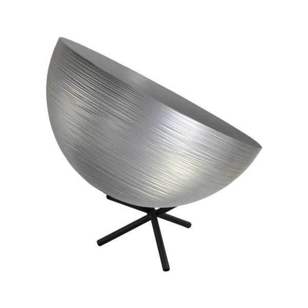 Tisch Metalllampe Casco 35 cm Durchmesser Silber